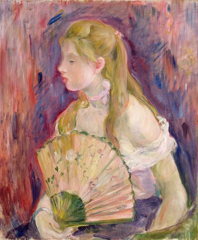 Young Girl with a Fan by Berthe Morisot